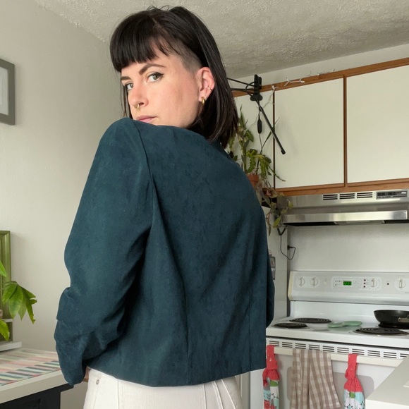 Vintage teal blazer jacket 🌟🌟 - Picture 3 of 5
